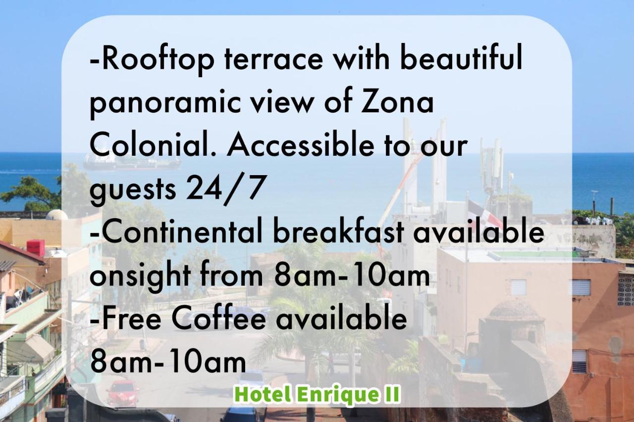סנטו דומינגו Hotel Enrique II Zona Colonial Vista Al Malecon מראה חיצוני תמונה